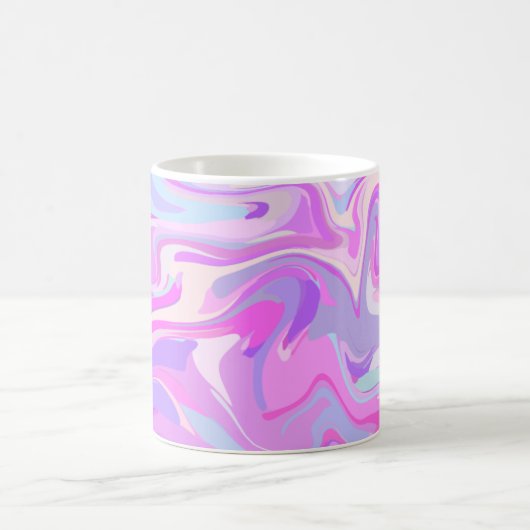 Mug Marbré rose violet Turquoise (Centre)