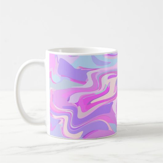 Mug Marbré rose violet Turquoise (Gauche)