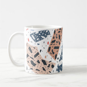 Mug Marbre sol Terrazzo sans couture motif dessinée à