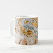 Mug Marbre tendance cool touche or (Devant gauche)