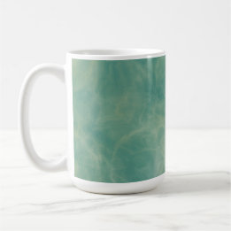 Mug marbre vert abstrait