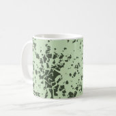 Mug Marbre vert Abstrait avec éclaboussures de peintur (Devant gauche)
