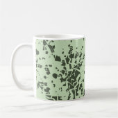 Mug Marbre vert Abstrait avec éclaboussures de peintur (Gauche)