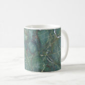 Mug Marbre vert de Malachite Texture détaillée (Devant droit)