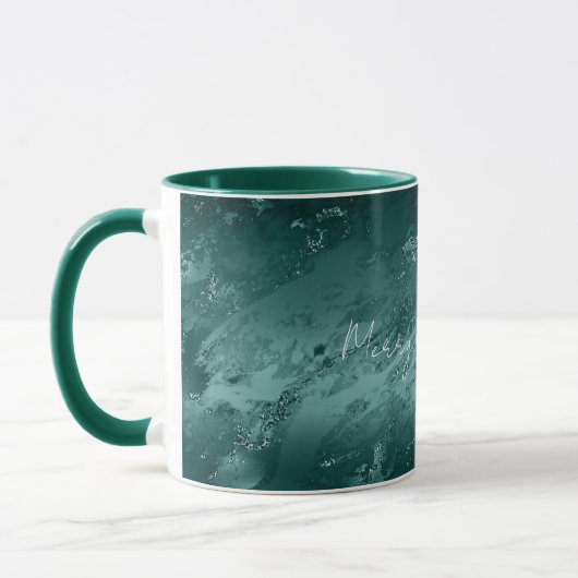 Mug Marbre vert émeraude (Gauche)