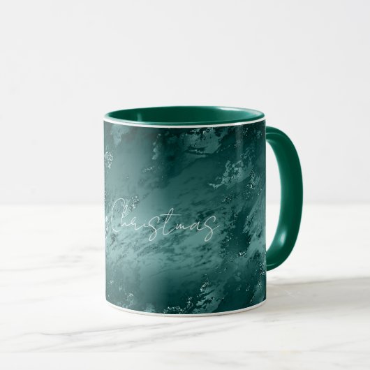 Mug Marbre vert émeraude (Devant droit)