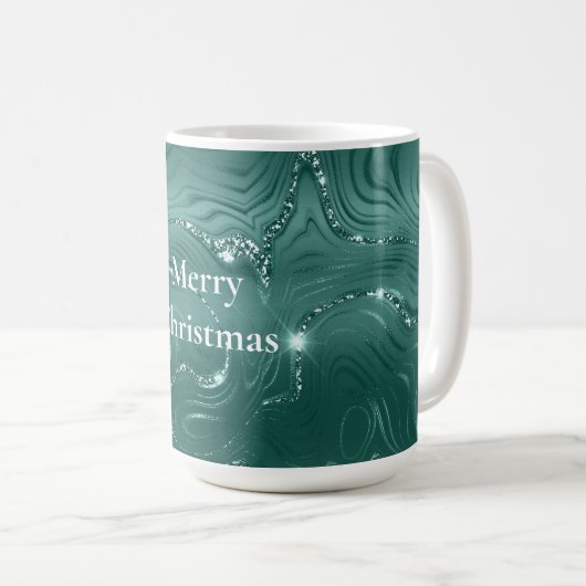 Mug Marbre vert émeraude (Devant droit)