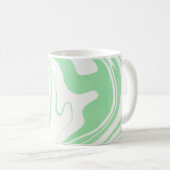 Mug Marbre Vert Fissures Marbré Lignes (Devant droit)
