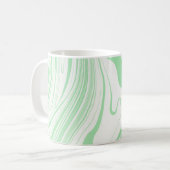 Mug Marbre Vert Fissures Marbré Lignes (Devant gauche)