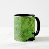 Mug Marbre vert noir (Devant droit)