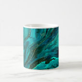Mug Marbre vert & Or : Texture luxueuse (Centre)