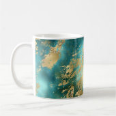 Mug Marbre vert turquoise (Gauche)