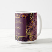 Mug Marbre Violet Luxueux de Prune (Devant droit)