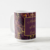 Mug Marbre Violet Luxueux de Prune (Devant gauche)