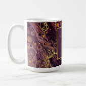 Mug Marbre Violet Luxueux de Prune (Gauche)