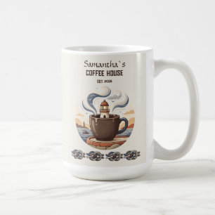 Mug Marchandise de café côtier vintage personnalisée