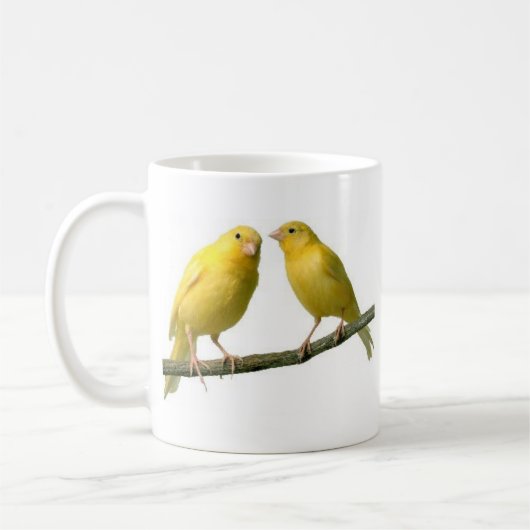 Mug Marchandises d'oiseau jaune canari d'animal (Gauche)