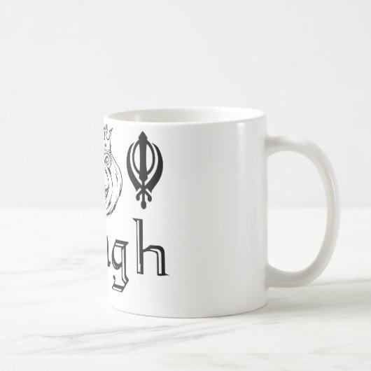 Mug Marchandises sikhes de conception de Khanda Khalsa (Droite)