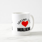 Mug Marche affectueuse de la vie (Devant droit)