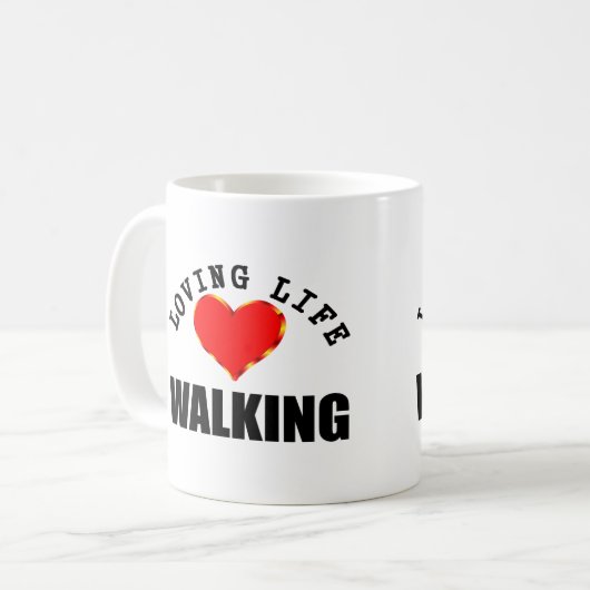 Mug Marche affectueuse de la vie (Devant gauche)