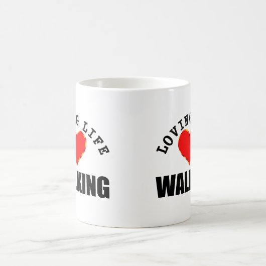 Mug Marche affectueuse de la vie (Centre)