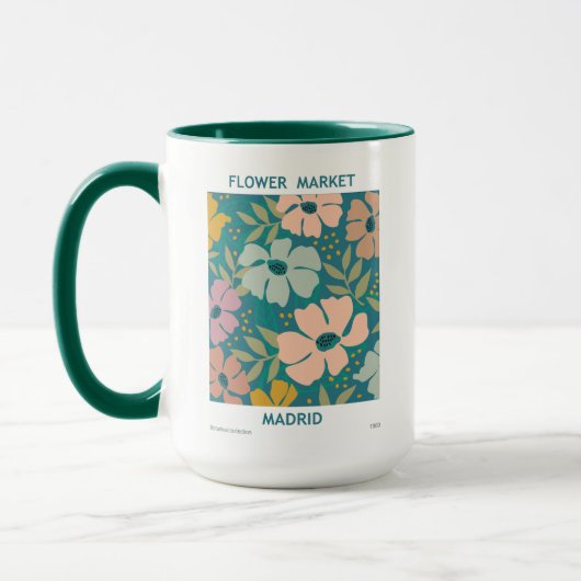 Mug Marché aux fleurs Madrid Imprimer (Gauche)