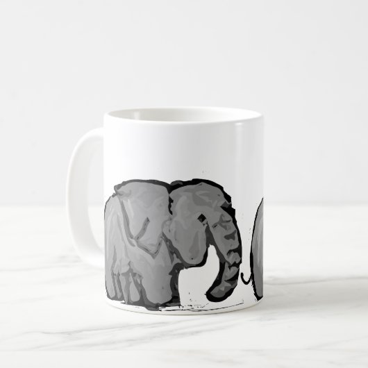 Mug Marche de l'éléphant (Devant gauche)