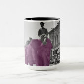 Mug Marche de l'éléphant violet 1920's Circus Parade (Centre)