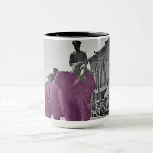 Mug Marche de l'éléphant violet 1920's Circus Parade (Centre)