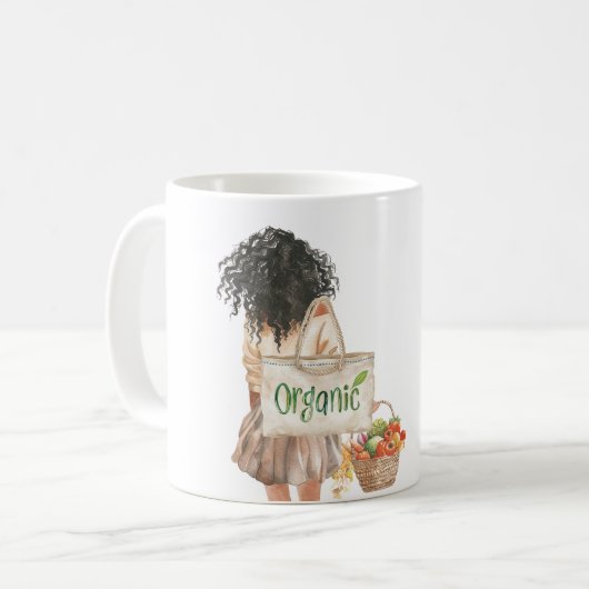 Mug Marché de producteurs bio Black Girl (Devant gauche)
