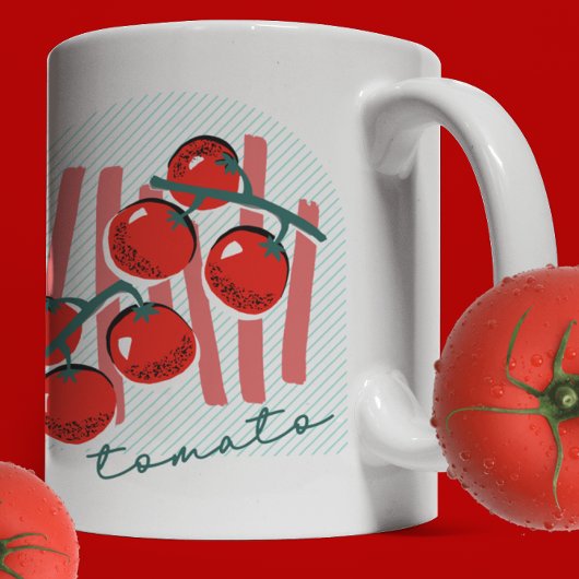 Mug Marché des agriculteurs de tomates Italie