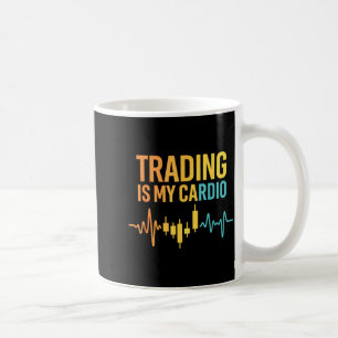 Mug Marché drôle pour papa trader, citations boursière