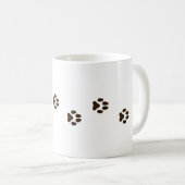Mug Marche Empreintes de pattes Canine Tracks (Devant droit)