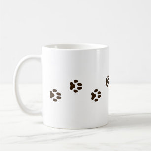 Mug Marche Empreintes de pattes Canine Tracks