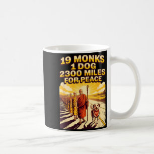Mug Marche minimale pour les moines bouddhistes de la