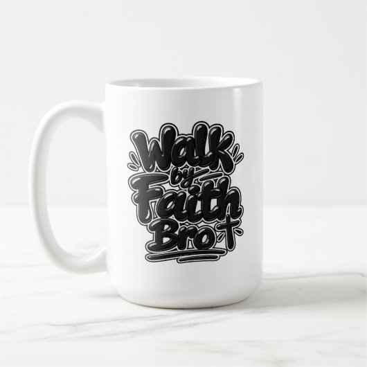 Mug Marche par la foi Frère (Gauche)