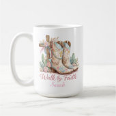 Mug Marche Par La Foi Personnalisé (Gauche)