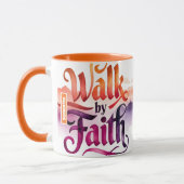 Mug Marche personnalisée par la foi chrétienne (Gauche)