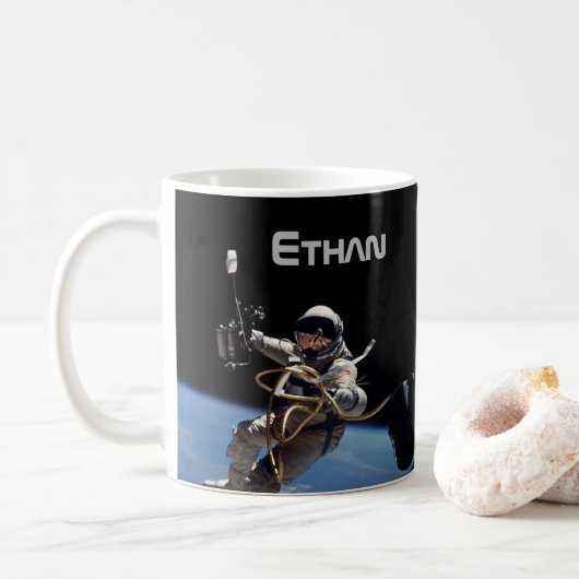 Mug Marche spatiale pour astronaute personnel (Avec donut)