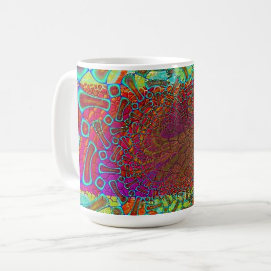 Mug Marche' Sur Sun Shine Psychedelic 3D (Devant gauche)