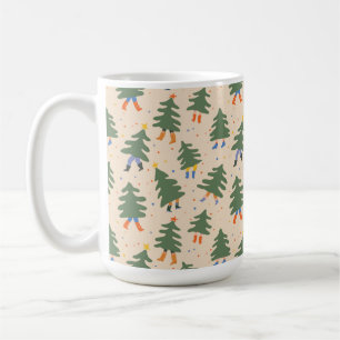 Mug Marche Whimsical Motif des arbres de Noël