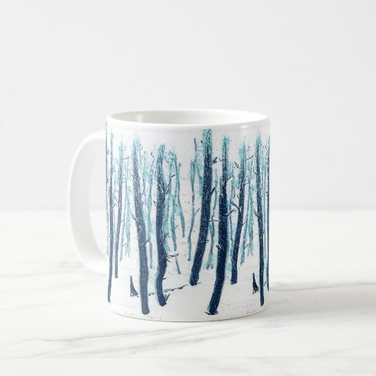 Mug Marcher À Travers La Forêt De Neige (Devant gauche)