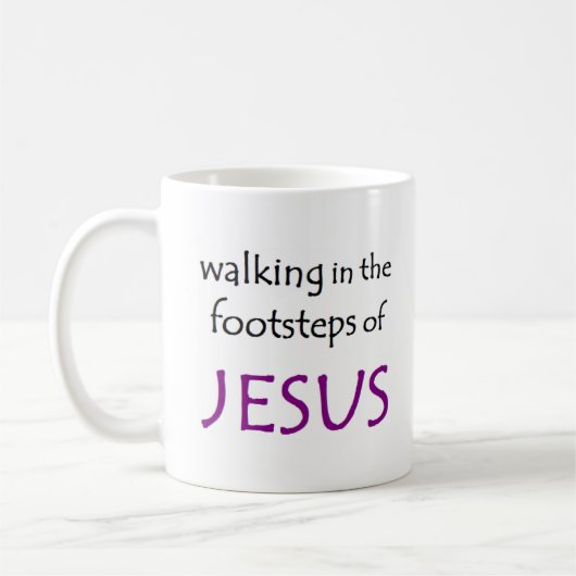 Mug marcher avec jésus (Gauche)