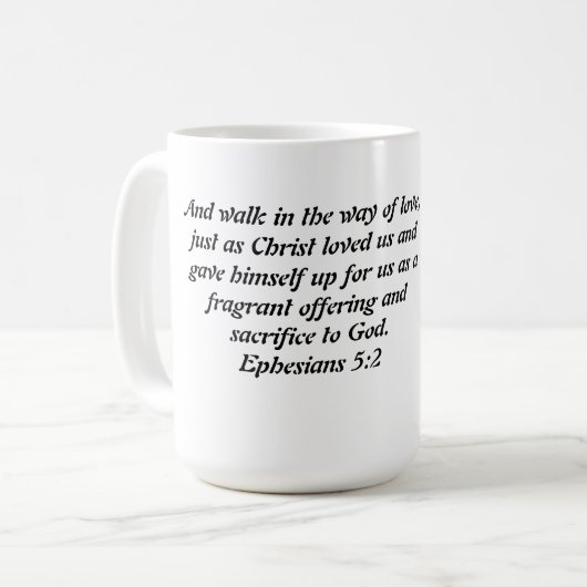 Mug Marcher avec le jésus (Devant gauche)