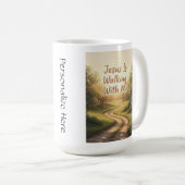 Mug Marcher avec moi spirituellement (Devant droit)