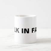 Mug "Marcher dans la foi" Inspirationnel chrétien (Centre)