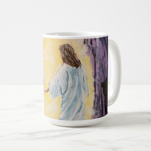 Mug Marcher dans le pourpre foncé (Devant droit)