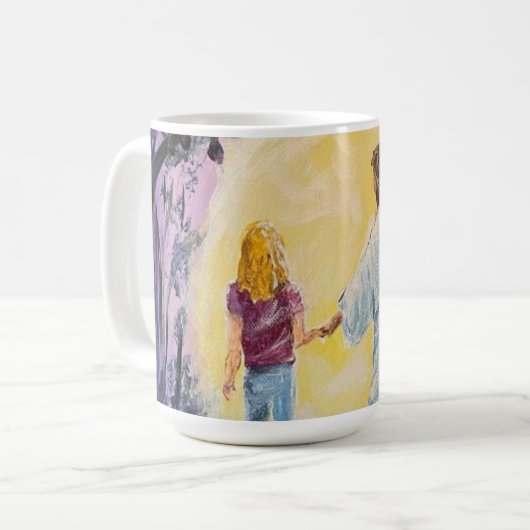 Mug Marcher dans le pourpre foncé (Devant gauche)