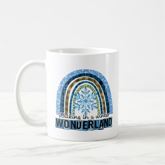 Mug Marcher dans une Wonderland d'hiver | Blue Rainbow (Gauche)