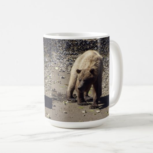 Mug Marcher Grizzly sauvage Ours faune photo (Devant droit)